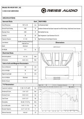 REİSS AUDİO RS-RICH15.D1 38 CM SUBWOOFER BAS 1OHM 8000 WATT MAXİUM POWER ÇİFT BOBİNLİ