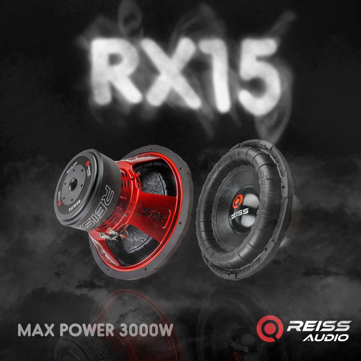 Re Audio Rx 15 REİSS AUDİO RS-RX15.D2 38 CM SUBWOOFER BAS 2 OHM 3000 WATT MAXİMUM ...