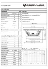 REISS AUDİO RS-M84VB 20 CM MİDRANGE 750 WAT MAXİMUM 375 WATT RMS ÇİFT FİYATIDIR