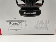 SOUNDMAX SX-M52BN 13 CM MİDRANGE 160 WATT MAXİMUM POWER 80 WATT RMS POWER ÇİFT FİYATIDIR
