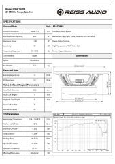 REISS AUDIO RS-M102VB 25 CM MİDRANGE 1100 WAT MAXİMUM POWER ÇİFT