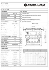 REISS AUDIO RS-RX8.D2 20 CM ÇİFT BOBİN 2 OHM SUBWOOFER BAS 800 WATT MAXİMUM POWER 1 ADET