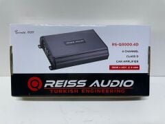 REİSS AUDİO RS-Q3000.4 4 KANAL AMFİ 4 OHM 4X150 WATT RMS POWER