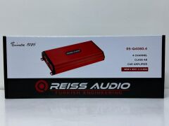 REISS AUDİO RS-Q4080.4D 4 KANAL AMFİ 4 OHM 4X80 WATT RMS
