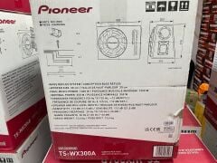 PİONEER TS-WX300A AKTİF SUBWOOFER BAS 1300 WATT ORJİNAL NAKIŞLI PIONEER KABİN VE AMFİ KENDİNDEN AMFİLİ BAS