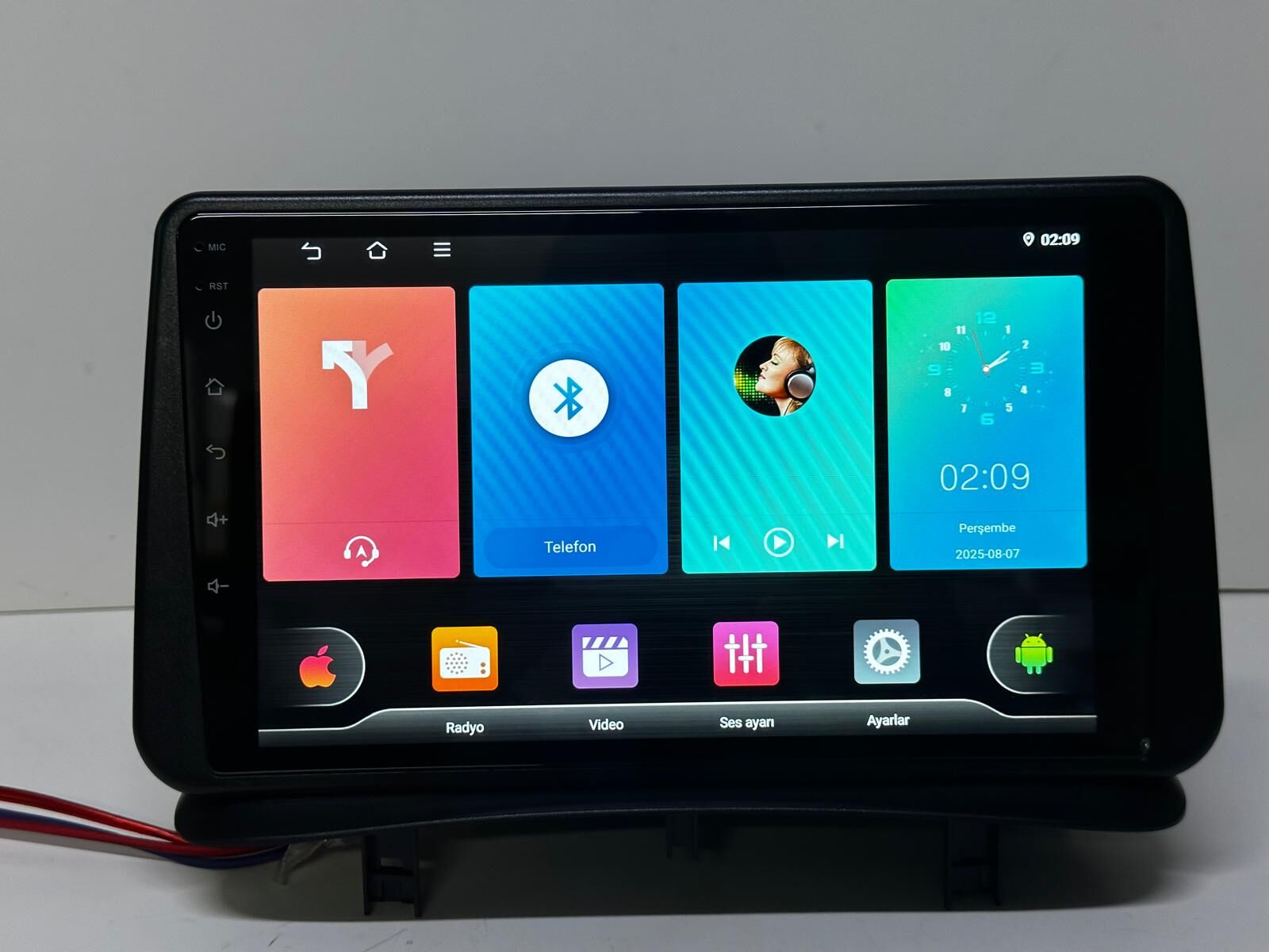 RENAULT CLİO 3 MULTİMEDYA TEYP 8 ÇEKİRDEK ANDROİD 15 8-128GB CARPLAY KAMERA HEDİYE