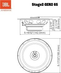 JBL STAGE 2 65C 16 CM KOMPONENT TAKIMI 720 WATT PEAK POWER