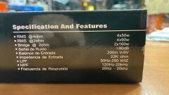 ADS AD-5008 4 KANALLI AMFİ 2400 WATT MAXİMUM 4OHM  4X50 WATT RMS