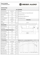 REİSS AUDİO RS-M85DM 20CM MİDRANGE 700WATT MAXİMUM POWER