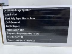 REİSS AUDİO RS-M85DM 20CM MİDRANGE 700WATT MAXİMUM POWER