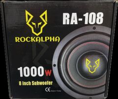 ROCK ALPHA RA-108 20 CM SUBWOOFER BAS KABİNLİ 1000 WATT MAXİMUM POWER 250 WATT RMS POWER