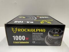 ROCK ALPHA RA-108 20 CM SUBWOOFER BAS KABİNLİ 1000 WATT MAXİMUM POWER 250 WATT RMS POWER